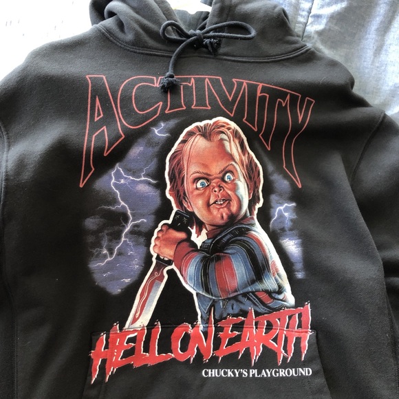 Activity chucky hoodie/ rhinestone hoodie